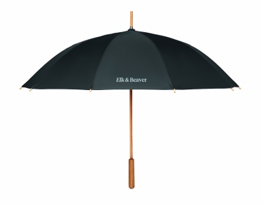 Logo trade promotional merchandise image of: 23,5 inch RPET/bamboo umbrella