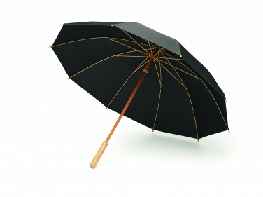 Logo trade advertising product photo of: 23,5 inch RPET/bamboo umbrella