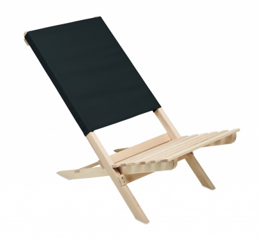 Logotrade promotional products photo of: Foldable wooden beach chair