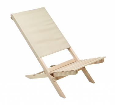 Logotrade advertising products photo of: Foldable wooden beach chair