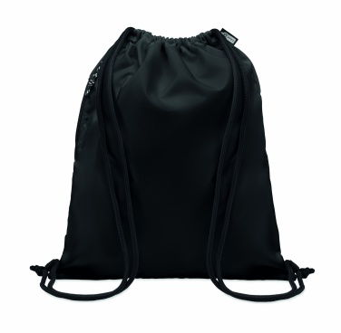 Logo trade promotional giveaway photo of: Large drawstring bag 300D RPET