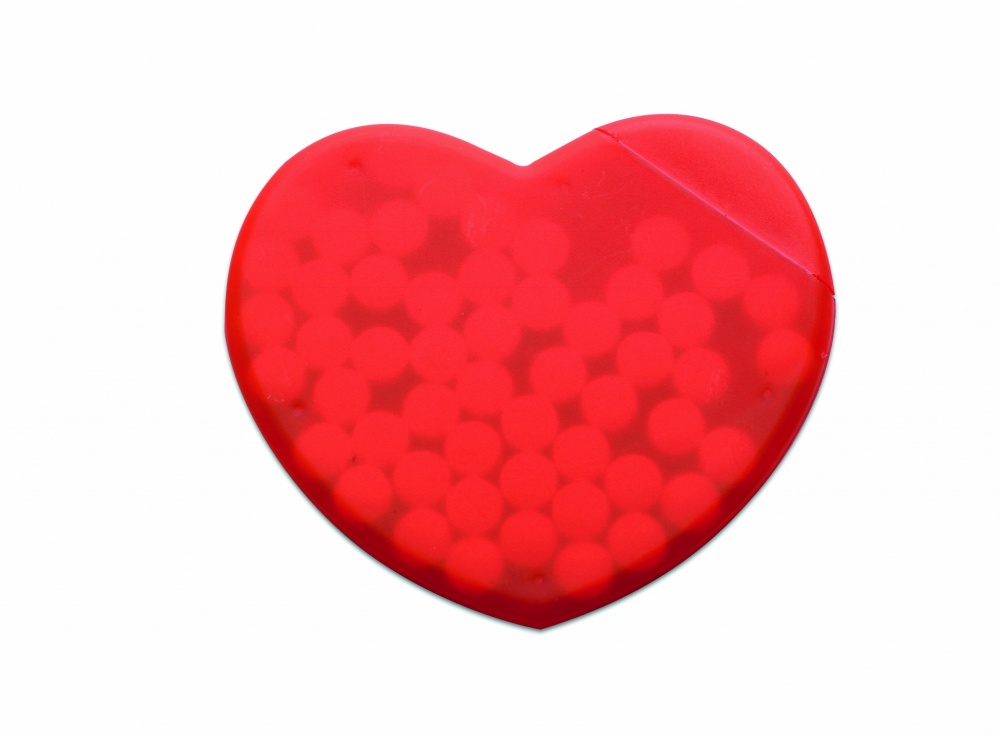 Logo trade corporate gift photo of: Heart shape peppermint box