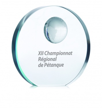 Logo trade promotional products picture of: Globe glass trophy