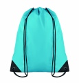 190T Polyester drawstring bag, Turquoise