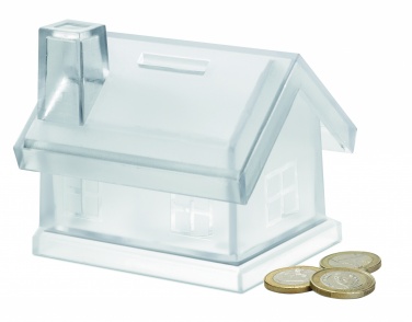 Logotrade business gift image of: Plastic house coin bank