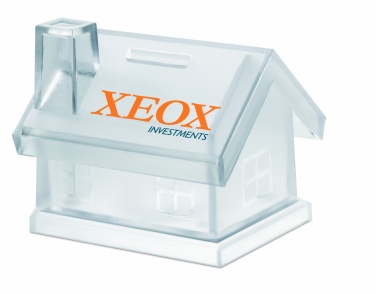 Logotrade business gift image of: Plastic house coin bank