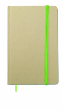 Logo trade promotional giveaways picture of: A6 recycled notebook 96 plain