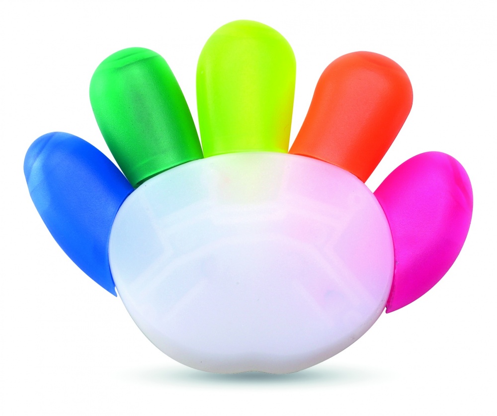 Logo trade promotional merchandise image of: 5 colour highlighter