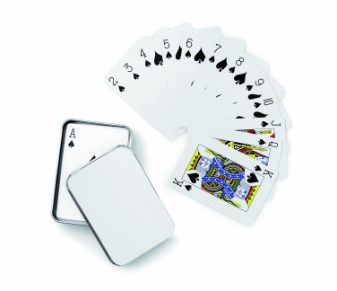 Logotrade advertising product image of: Playing cards in tin box