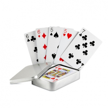 Logotrade promotional product image of: Playing cards in tin box