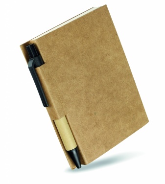 Logotrade promotional giveaway image of: Recycled notebook with pen