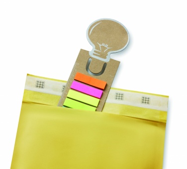 Logo trade promotional product photo of: Bookmark with sticky memo pad