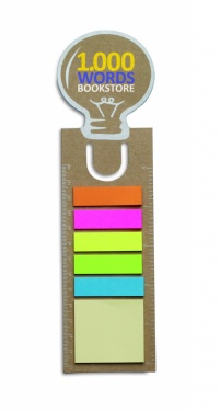 Logo trade advertising products picture of: Bookmark with sticky memo pad