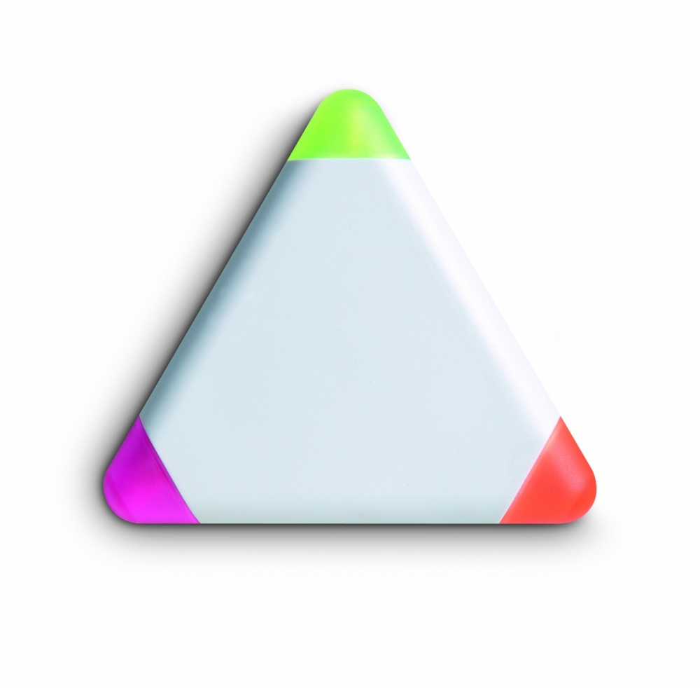 Logo trade promotional merchandise picture of: Triangular highlighter