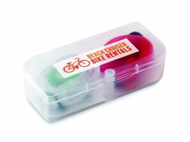 Logo trade advertising products picture of: 2 bicycle lights in PP box