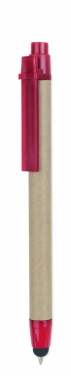 Logo trade promotional items image of: Recycled carton stylus pen