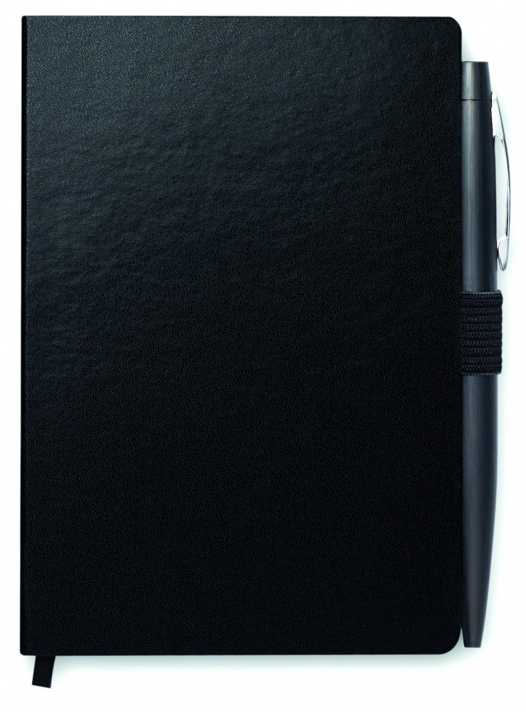 Logotrade promotional merchandise photo of: A6 notebook with pen 72 lined