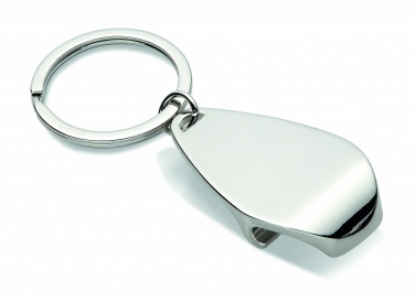 Logo trade business gift photo of: Bottle opener key ring