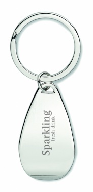 Logo trade corporate gifts picture of: Bottle opener key ring Tornio