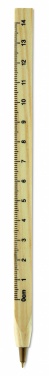 Logotrade promotional merchandise image of: Wooden ruler pen