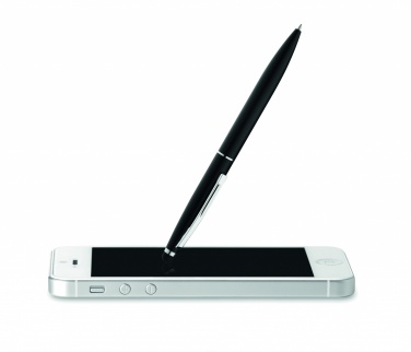 Logo trade promotional merchandise image of: Twist type pen w stylus top