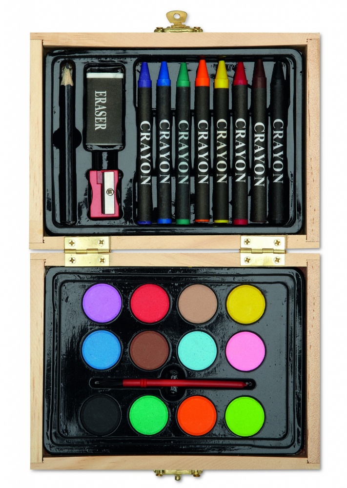 Logotrade promotional giveaway picture of: Painting set in wooden box