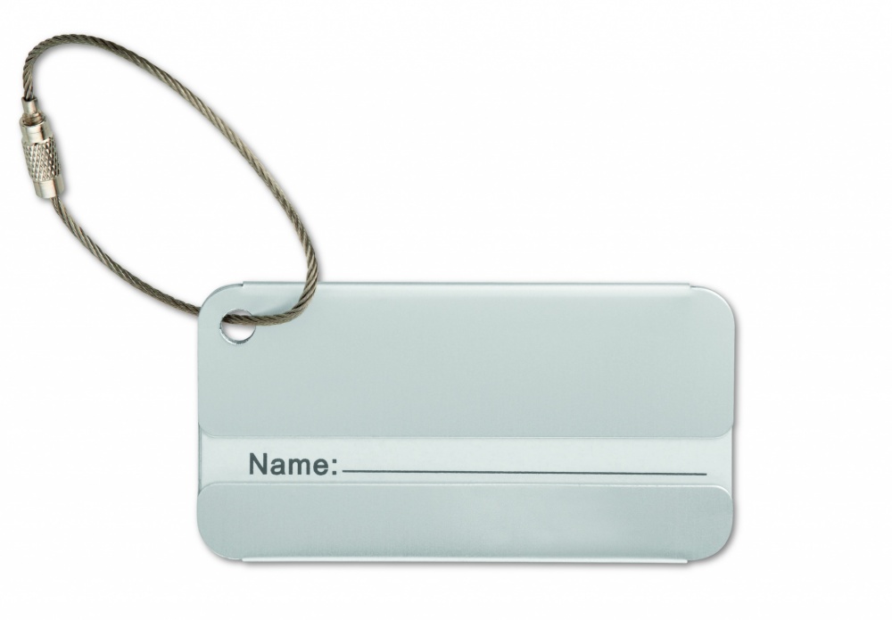 Logo trade promotional gifts picture of: Aluminium luggage tag