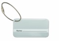 Aluminium luggage tag, Matt Silver