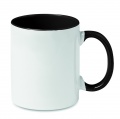 Coloured sublimation mug, Black