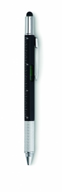 Logo trade promotional gifts picture of: Spirit level pen with ruler