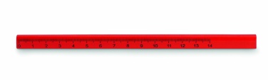 Logo trade promotional giveaway photo of: Carpenters pencil with ruler