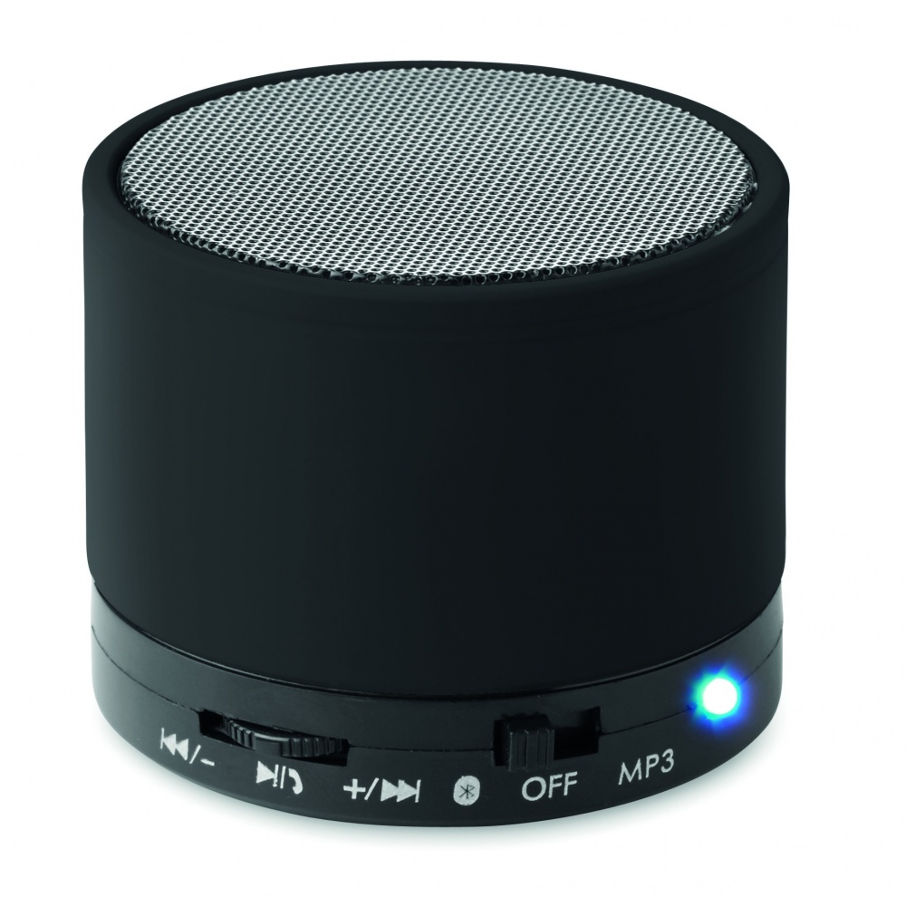 Logo trade promotional items picture of: Round wireless speaker