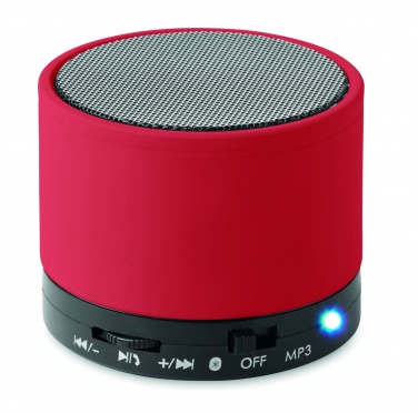 Logo trade promotional products image of: Round wireless speaker