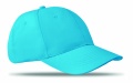 6 panels baseball cap, Turquoise