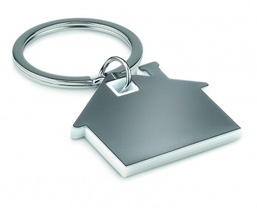 Logotrade business gift image of: House shape plastic key ring Rezekne