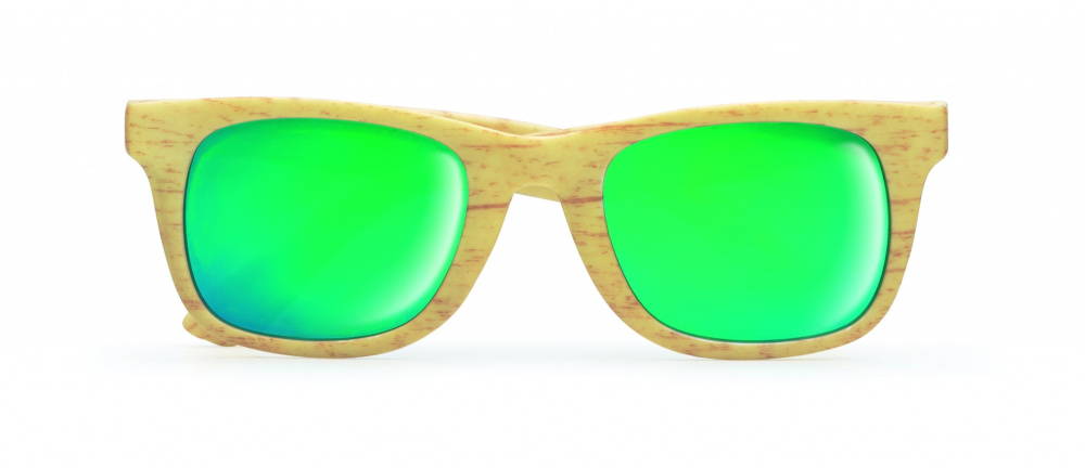 Logotrade promotional giveaway picture of: Wooden look sunglasses MAARDU