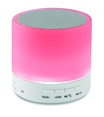 Logotrade promotional item picture of: Round wireless speaker LED