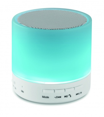 Logotrade promotional product image of: Round wireless speaker LED