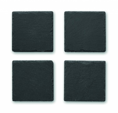 Logotrade business gift image of: Slate coasters with EVA bottom