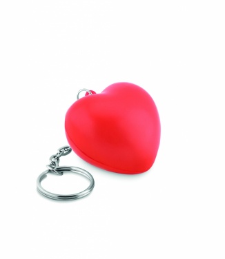 Logo trade promotional items picture of: Key ring with PU heart Ogre