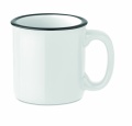 Ceramic vintage mug 240 ml, White