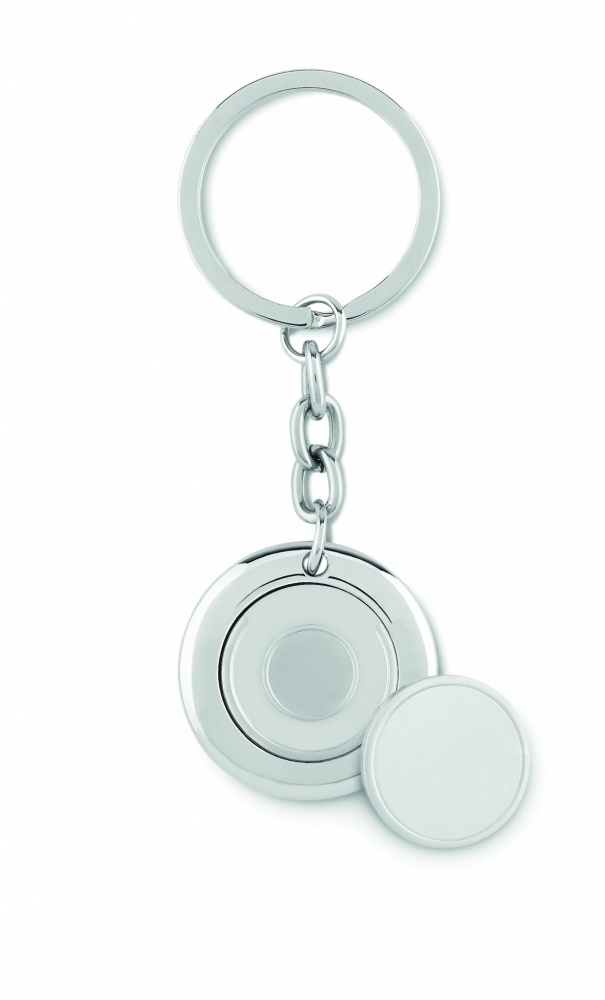 Logotrade promotional product image of: Key ring with token Cēsis