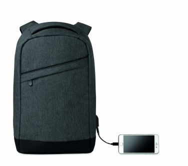 Logotrade promotional merchandise image of: 2 tone backpack incl USB plug