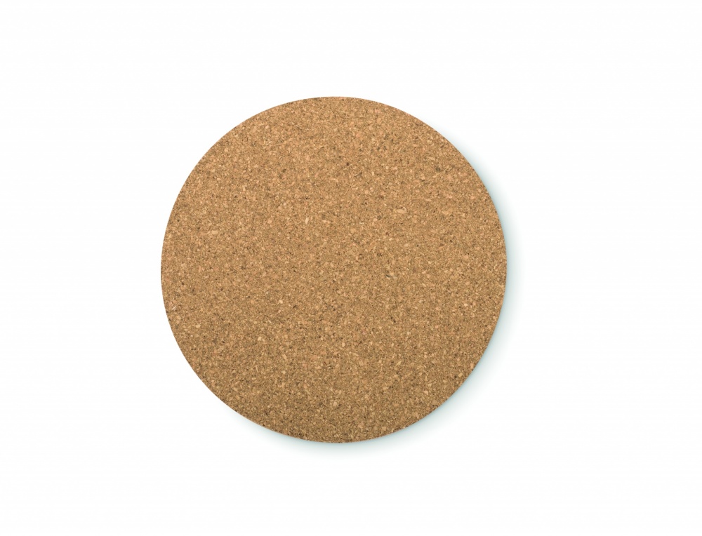 Logo trade promotional products image of: Round cork coaster