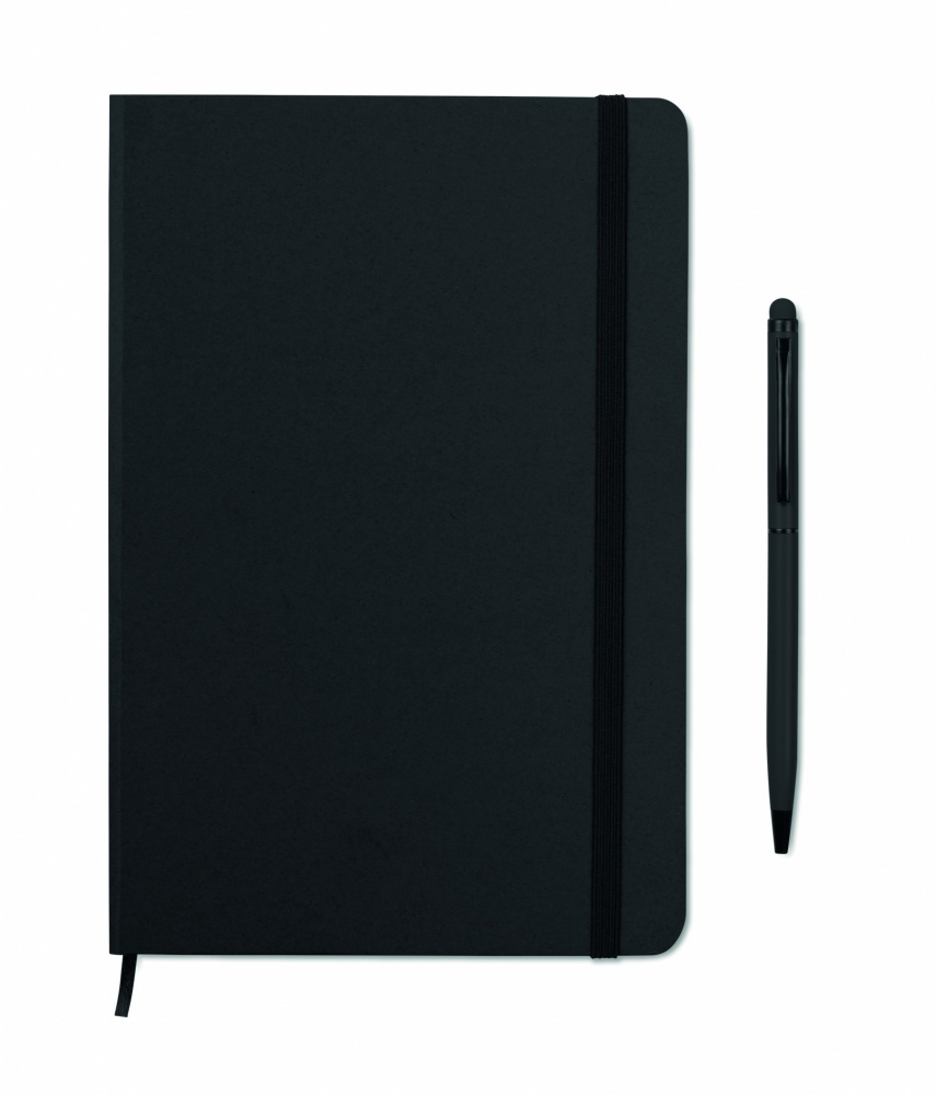 Logo trade business gift photo of: A5 notebook w/stylus 72 lined