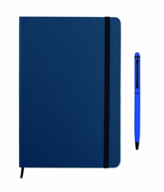 Logo trade corporate gift photo of: A5 notebook w/stylus 72 lined