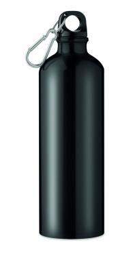 Logotrade promotional product picture of: Single-walled 750 ml aluminum bottle with a carabiner and customizable printing