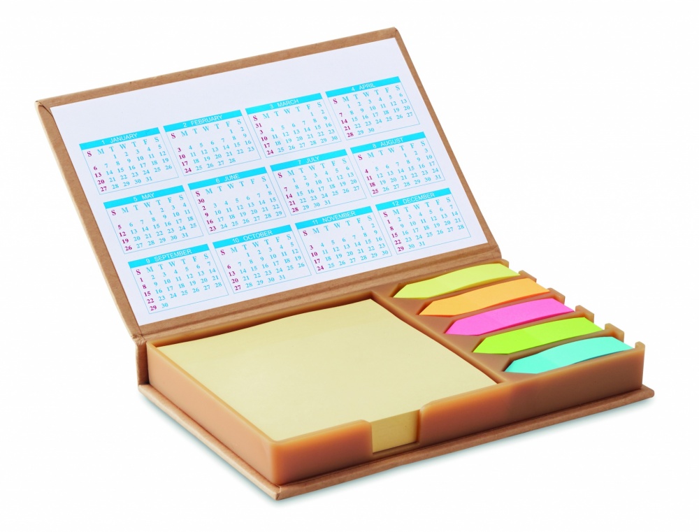 Logotrade business gift image of: Desk memo set with calendar