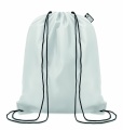 190T RPET drawstring bag, White