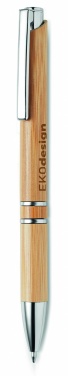 Logo trade promotional gifts picture of: Bamboo automatic ball pen